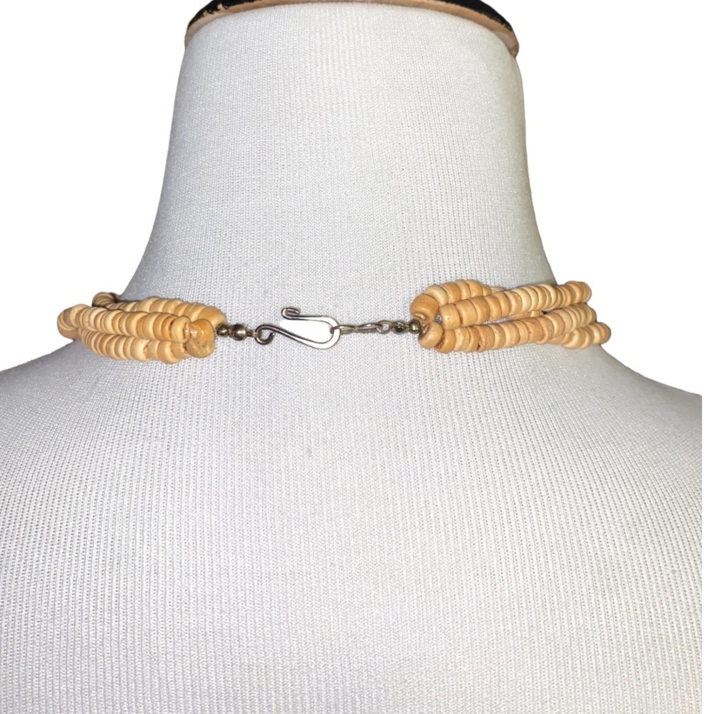 Vintage wooden parrot beaded necklace, fabulous! Fun! Lightweight! Summer time! - Picture 4 of 4